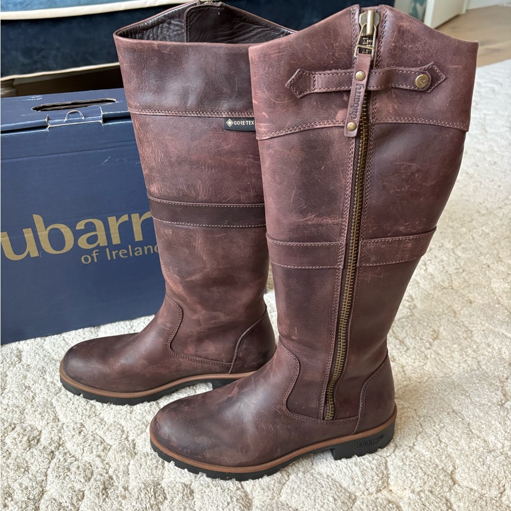 Dubarry Old Rum Leather Boots - Picture 3 of 6